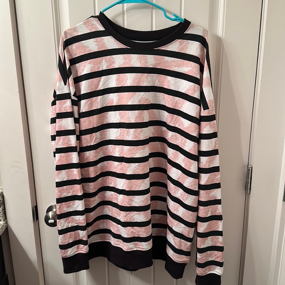 Pink & Black pullover